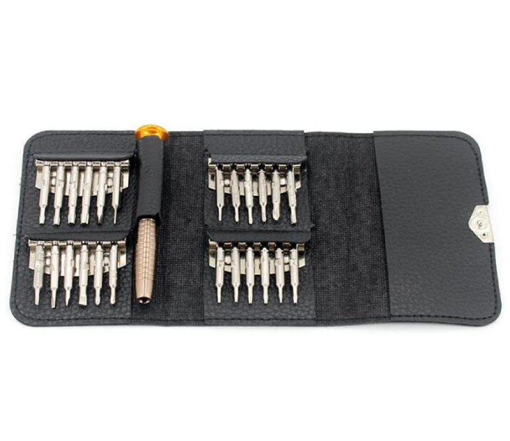  24 Piece Mini Wallet Screw Driver Set  